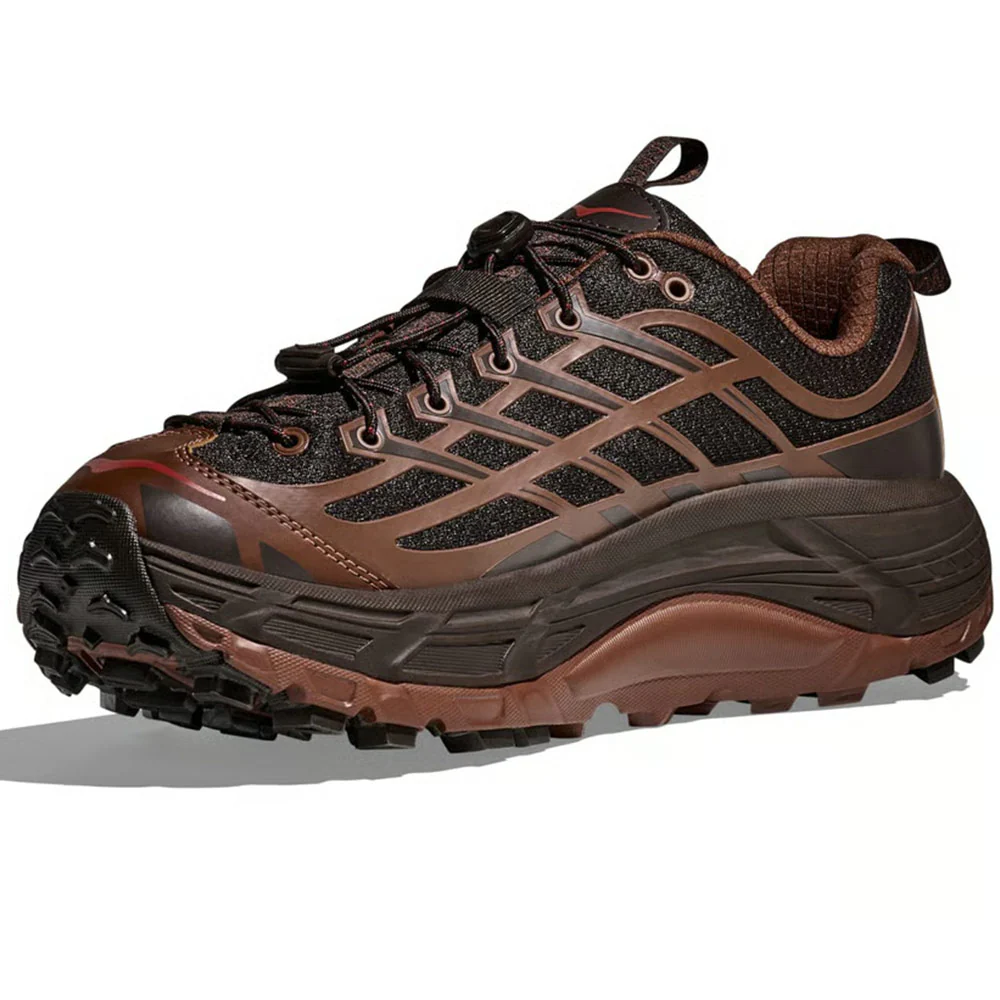 HOKA | Mafate Three2 Shoes 'Cast Iron / Mineral Brown' - Image 3