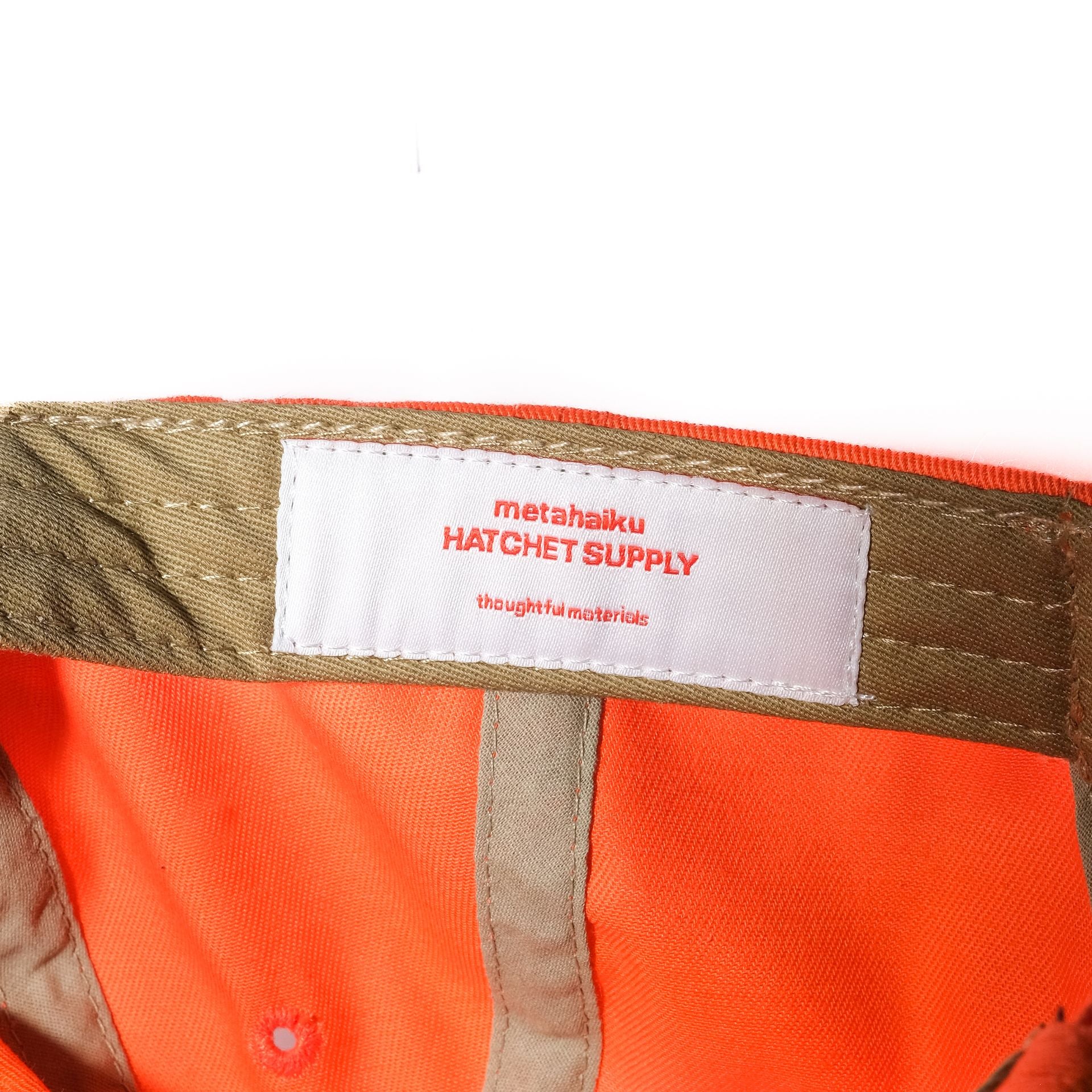 metahaiku x Hatchet Supply Never Lost in Arts District Caps 'Orange' - Image 3