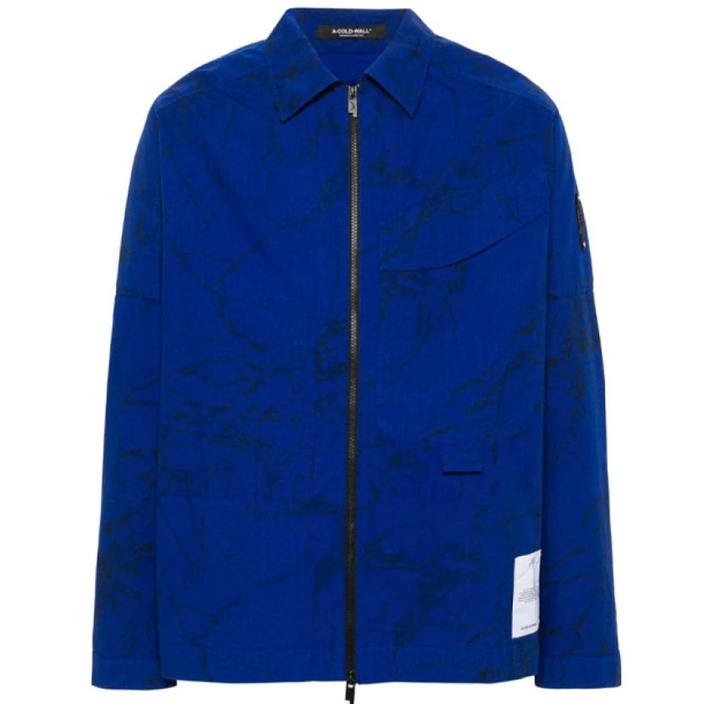 A-COLD-WALL* | Overdye Zip Overshirt 'Volt Blue'