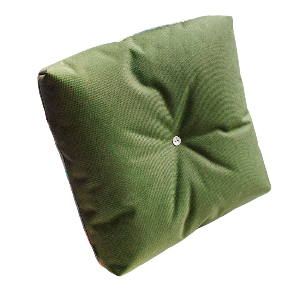 Hatchet x Peace Cabin Froebel Cushion in Flannel Patchwork - Image 3