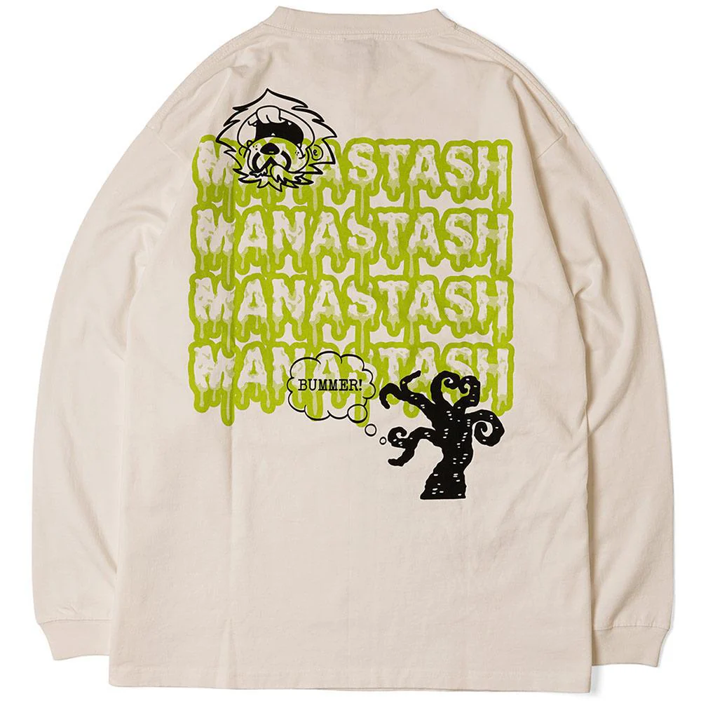 Pumice Long Sleeve Tee Mushroom 'White' - Image 2
