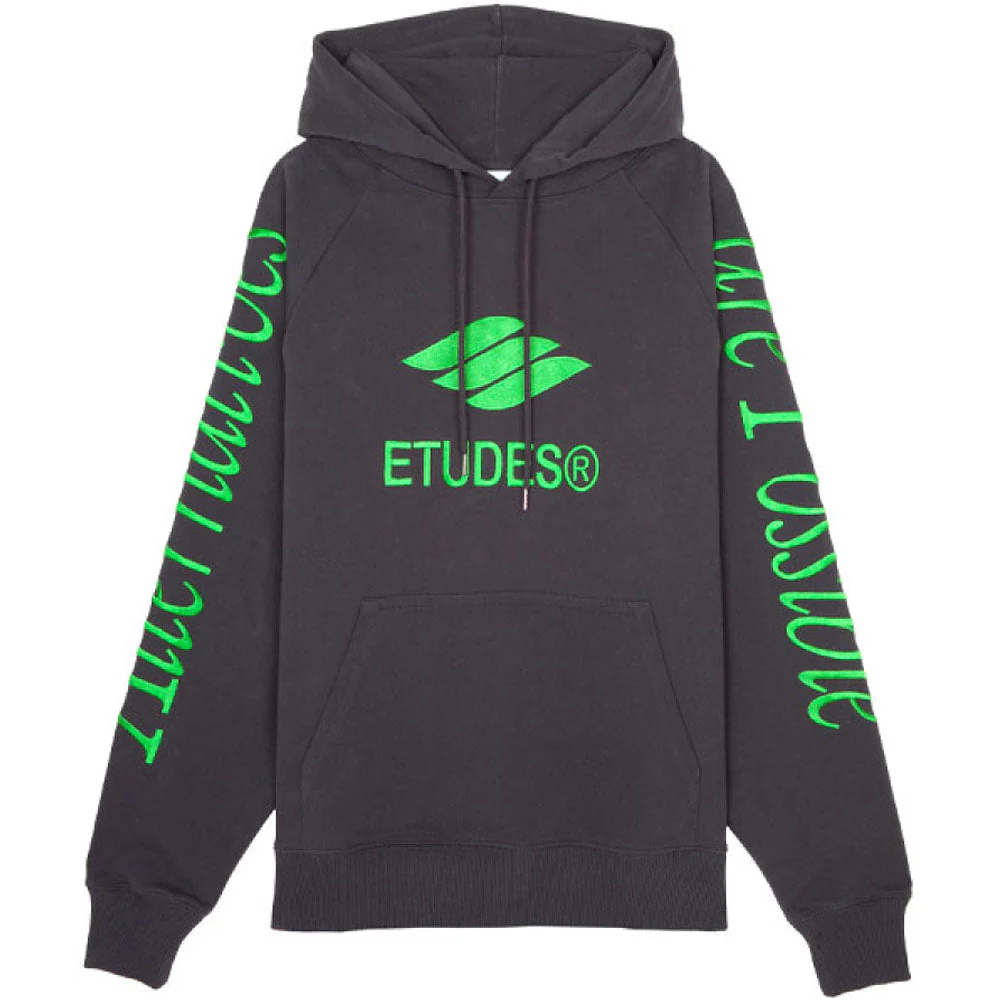 Racing Eco Hoodie in Black
