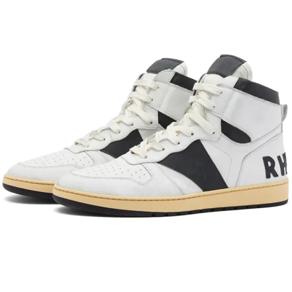 Rhude | Rhecess - HI Sneakers 'White / Black' - Image 2