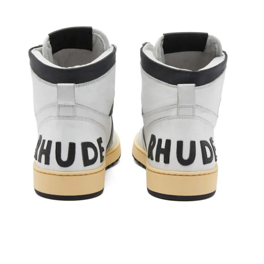 Rhude | Rhecess - HI Sneakers 'White / Black' - Image 3