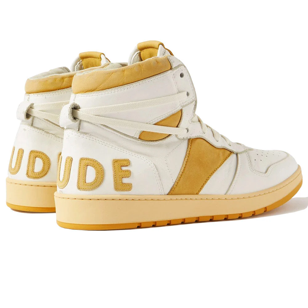 Rhecess HI Sneakers 'White / Mustard' - Image 3