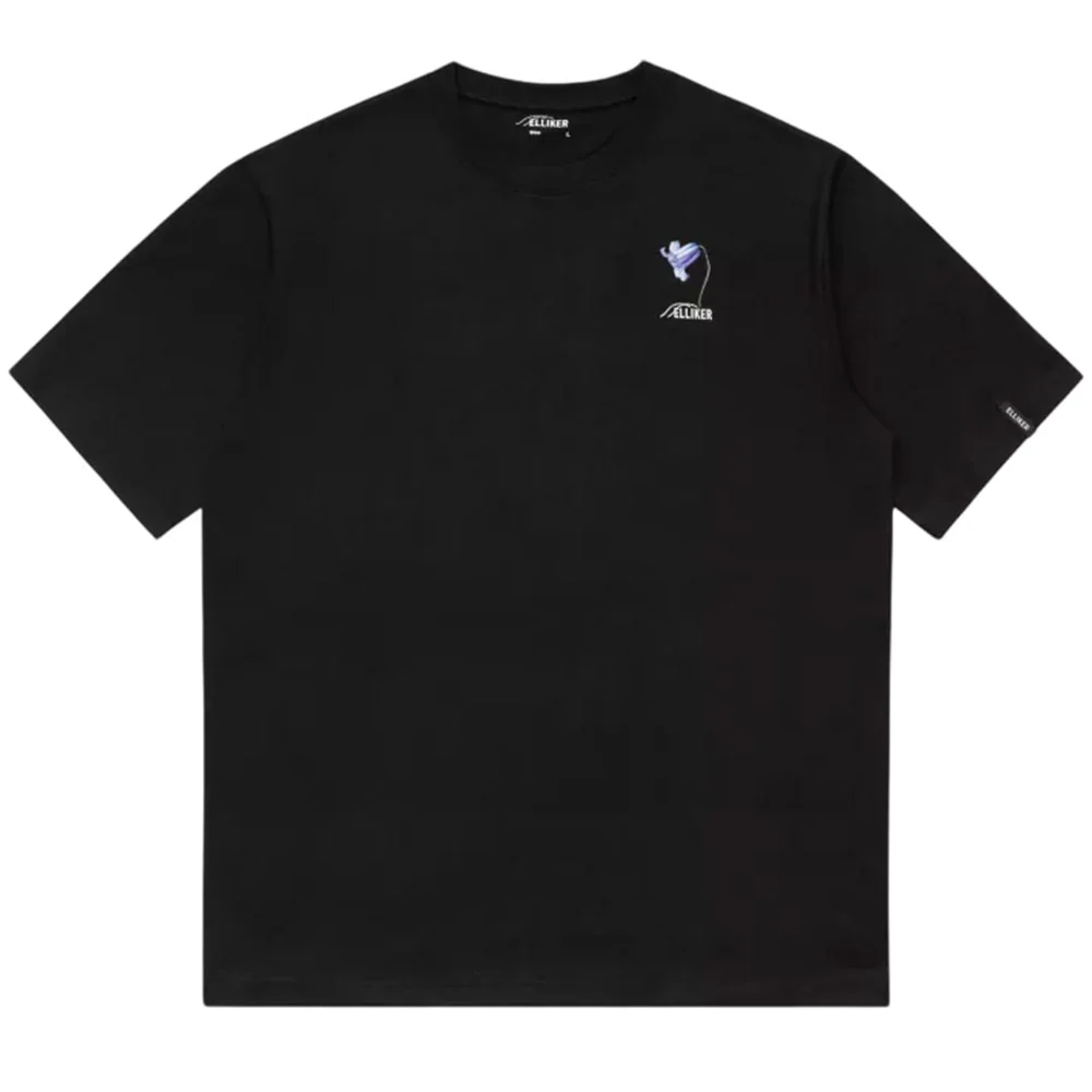 Rill Bluebell Print Short Sleeve T-Shirt 'Black'