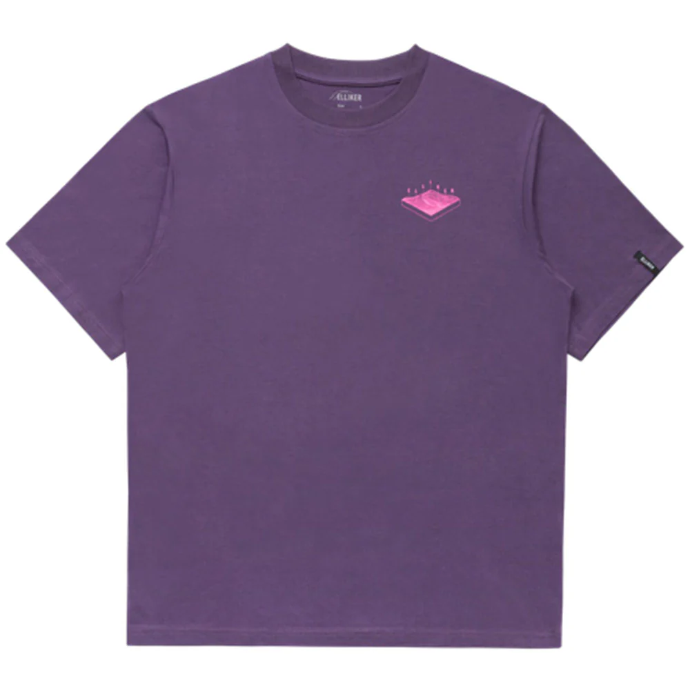 ELLIKER | Rill Hill Print Short Sleeve T-Shirt 'Purple'