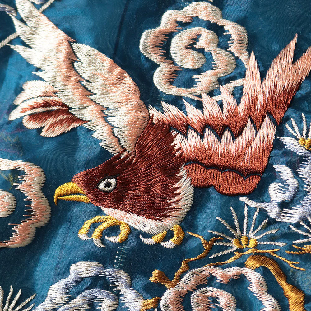 Kapital | Sheer Pearl Souvenir Jacket (Eagle) 'Dark-Blue' - Image 5