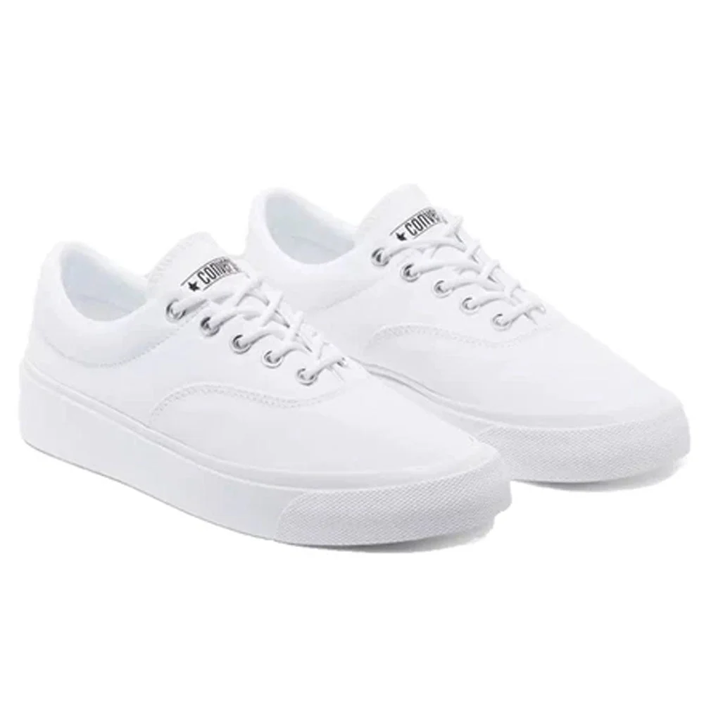 Skid Grip '80s Canvas Shoes 'Triple White' - Image 2
