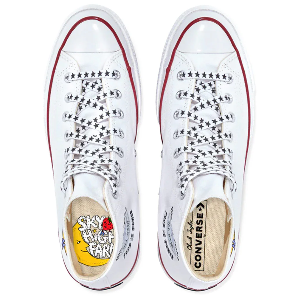 Sky High Farm x Converse Chuck 70 HI Sneakers 'White' - Image 5