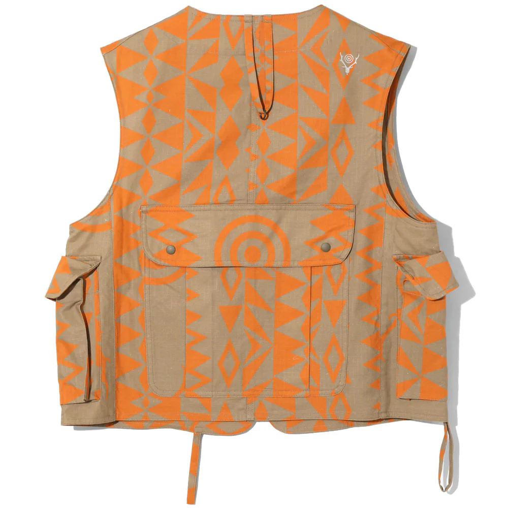 South2 West8 | Tenkara Vest - Cotton Ripstop / Printed 'Native S&T' - Image 2