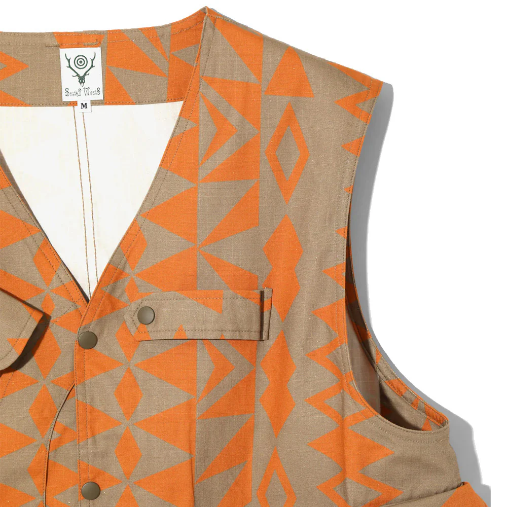 South2 West8 | Tenkara Vest - Cotton Ripstop / Printed 'Native S&T' - Image 3