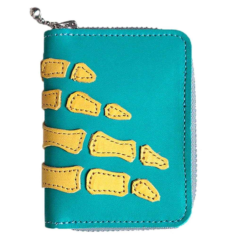 Kapital | Thumbs-Up Bone Hand Zip Mini Wallet 'Sax'