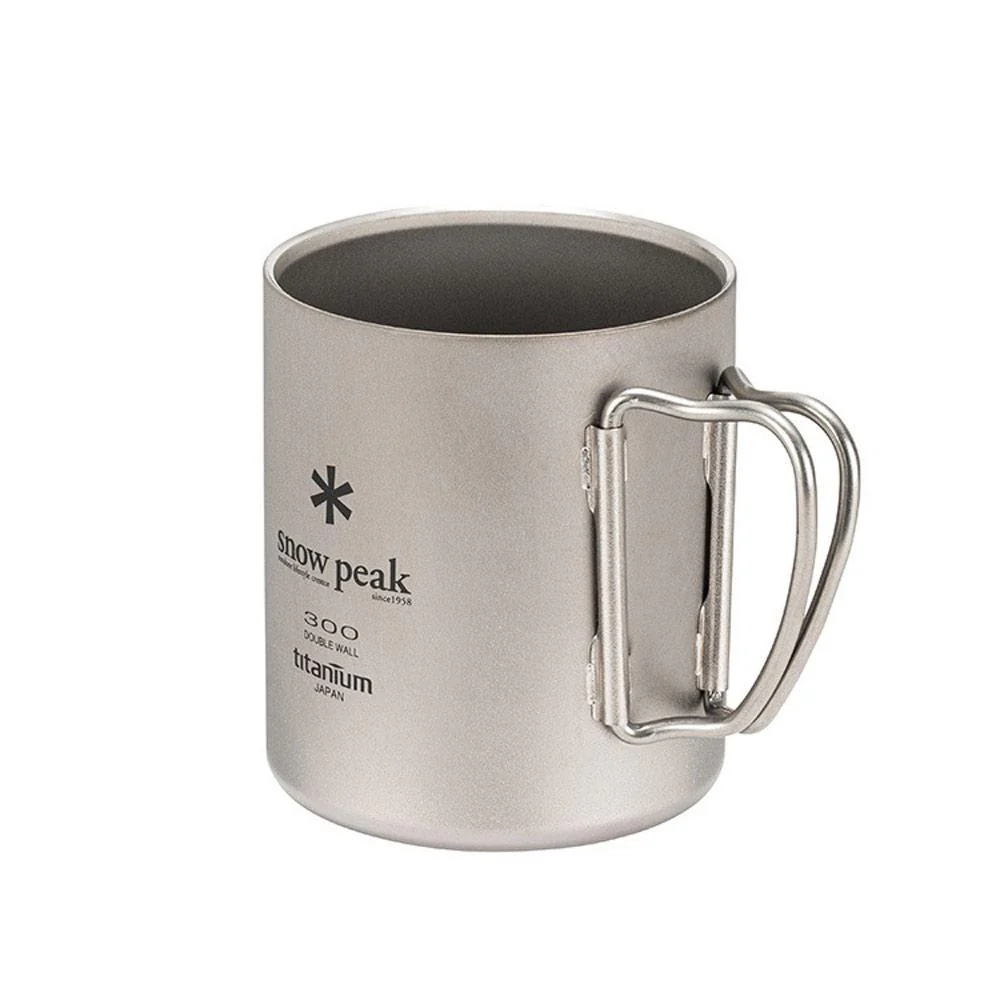 Snow Peak | Ti Double Wall Mug 300 'Silver' - Image 2