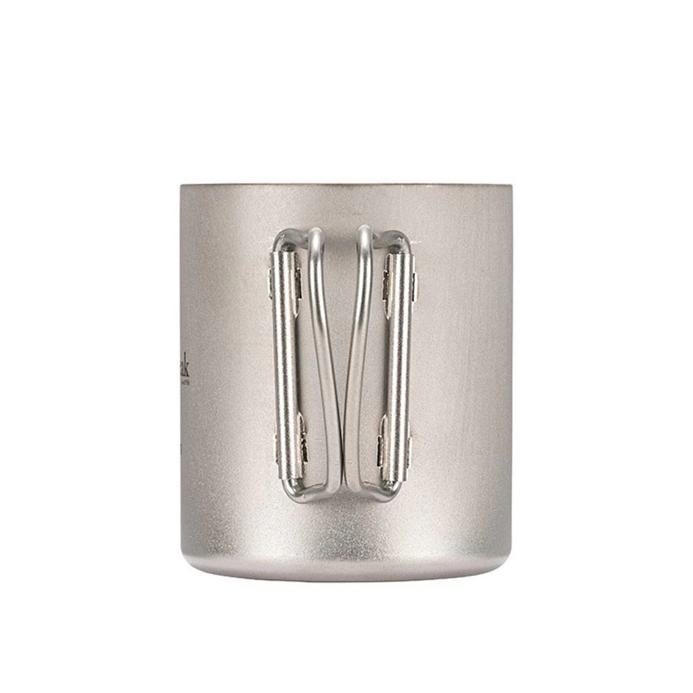 Snow Peak | Ti Double Wall Mug 300 'Silver' - Image 5