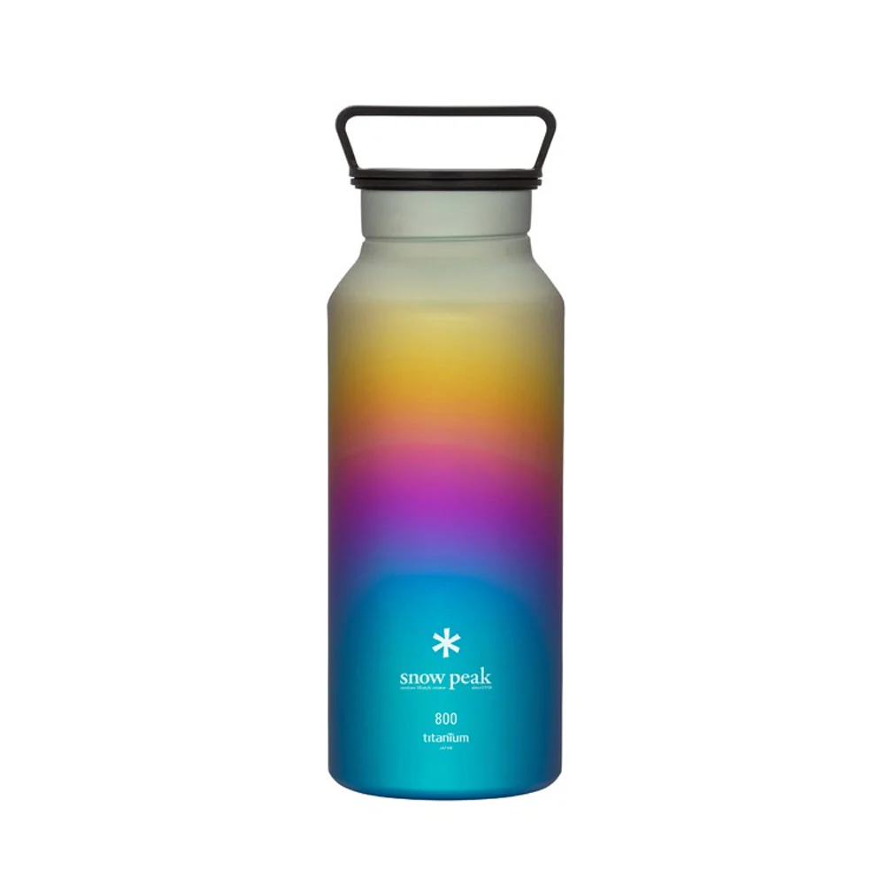 Snow Peak | Titanium Aurora 800 Bottle 'Rainbow'