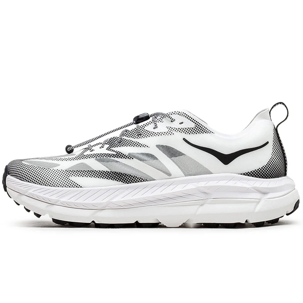 HOKA | Unisex Mafate Speed 4 Lite TS Shoes'White / Black' - Image 3