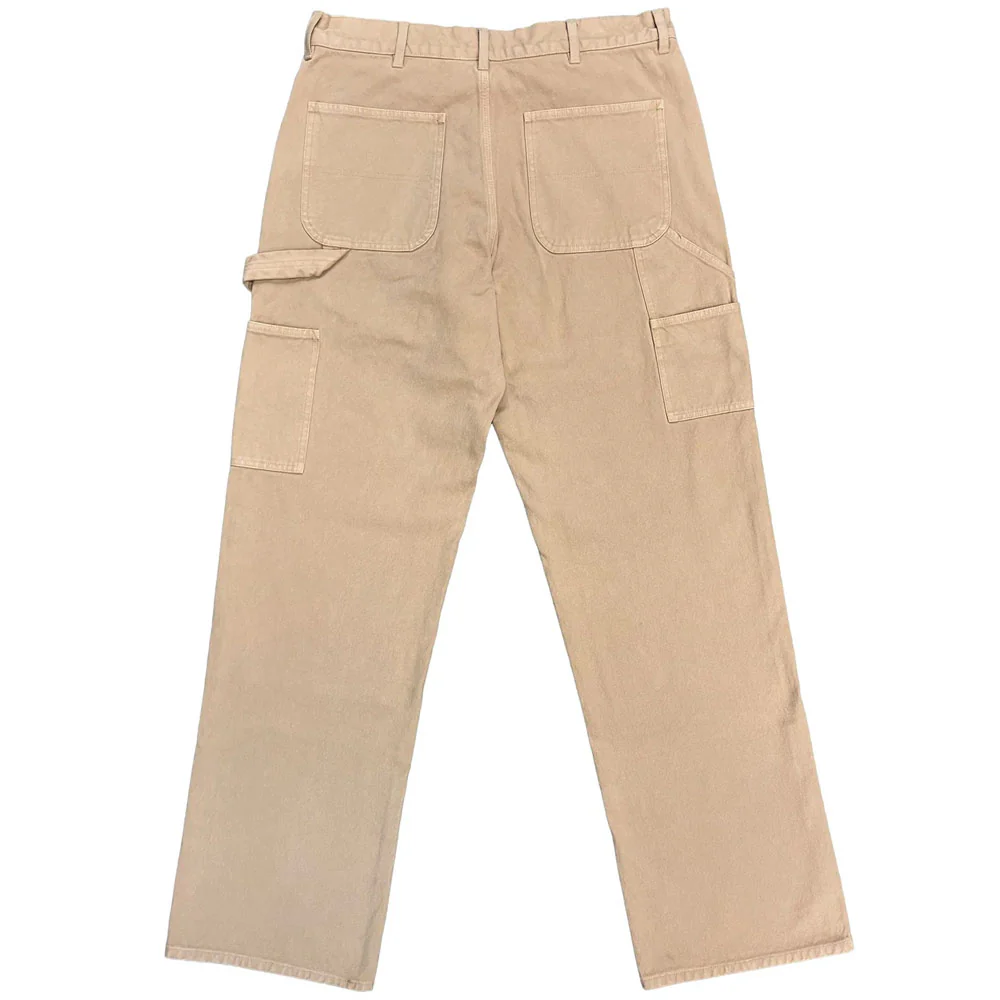 Unisex Canvas Double Knee Pants 'Beige' - Image 2