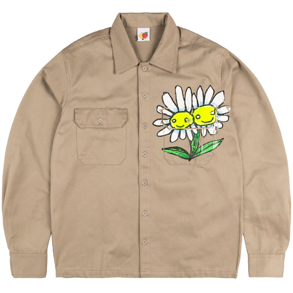 Unisex Daisy Workshirt Woven 'Sand'