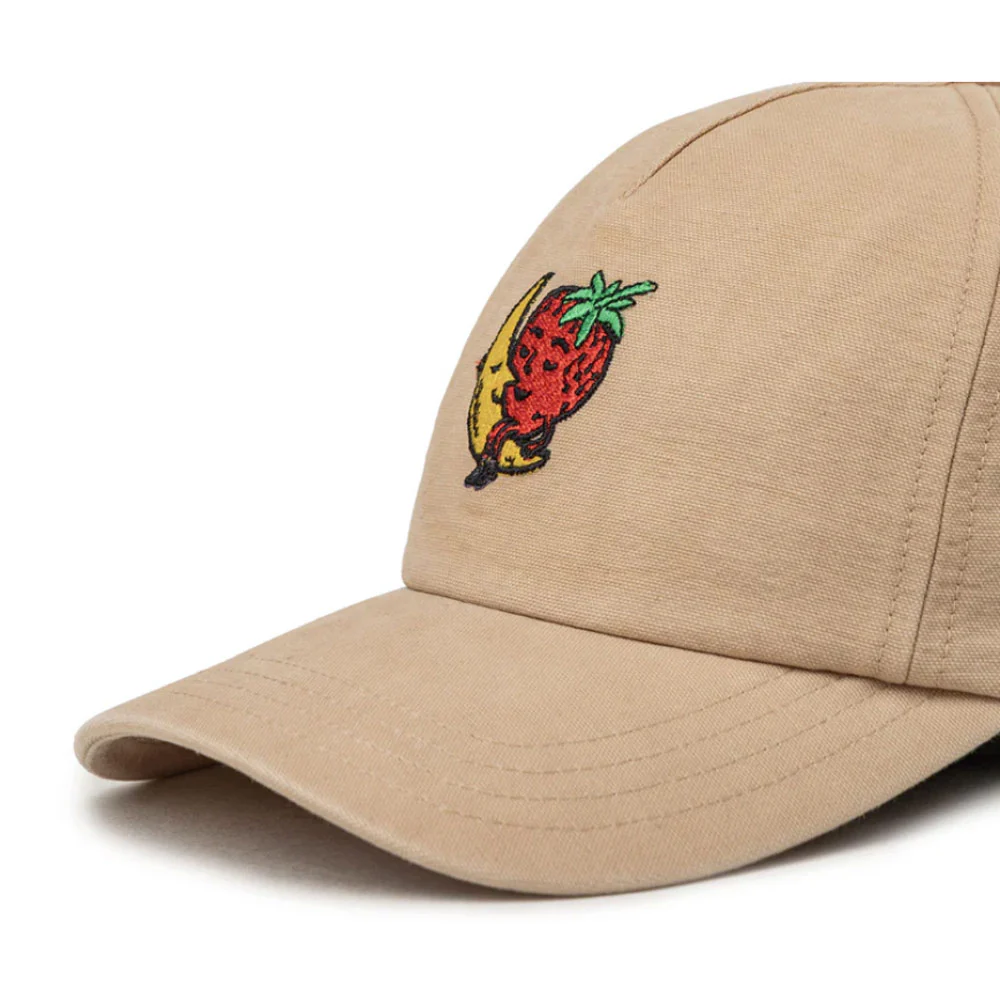 Unisex Logo Embroidered Cap 'Beige' - Image 2