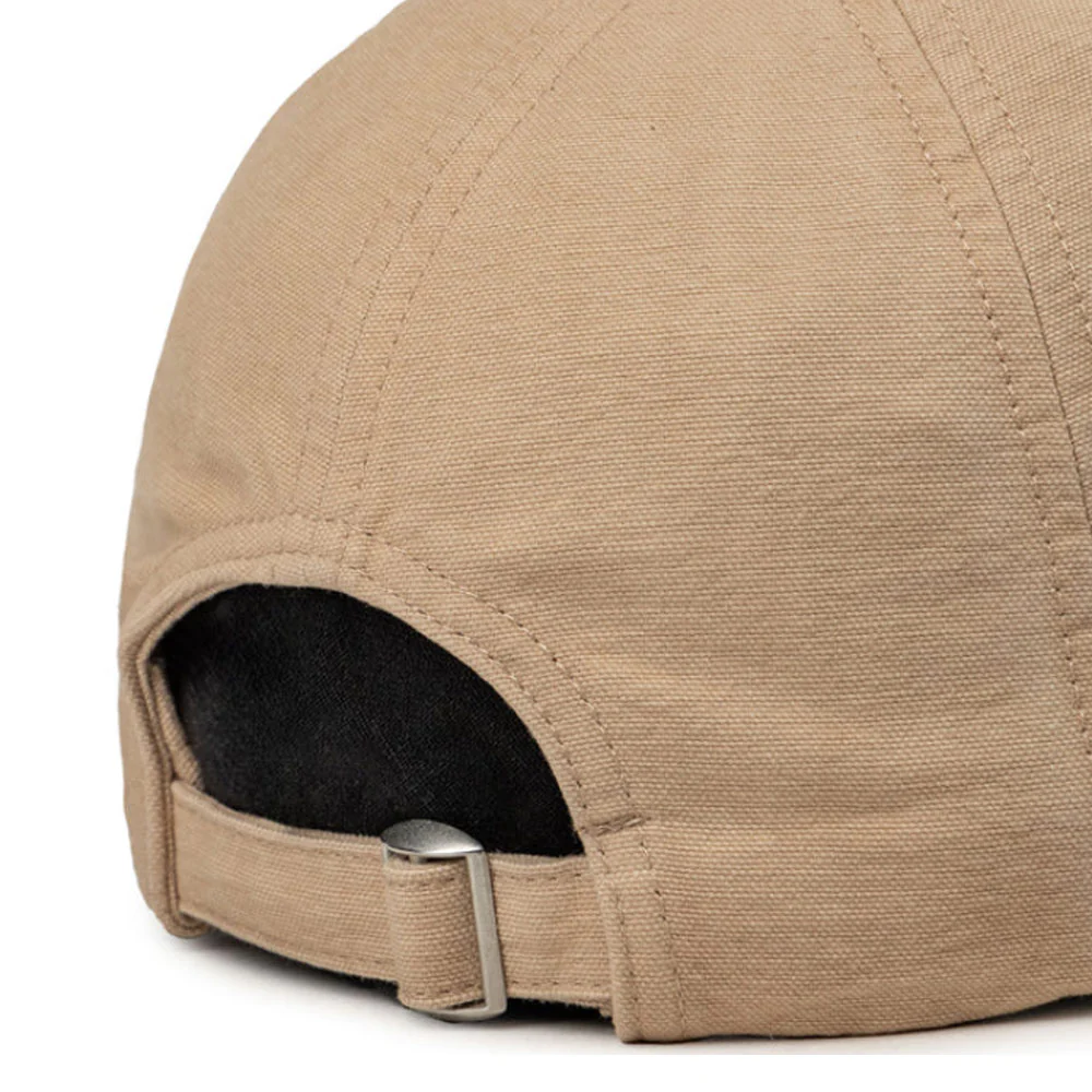 Unisex Logo Embroidered Cap 'Beige' - Image 3