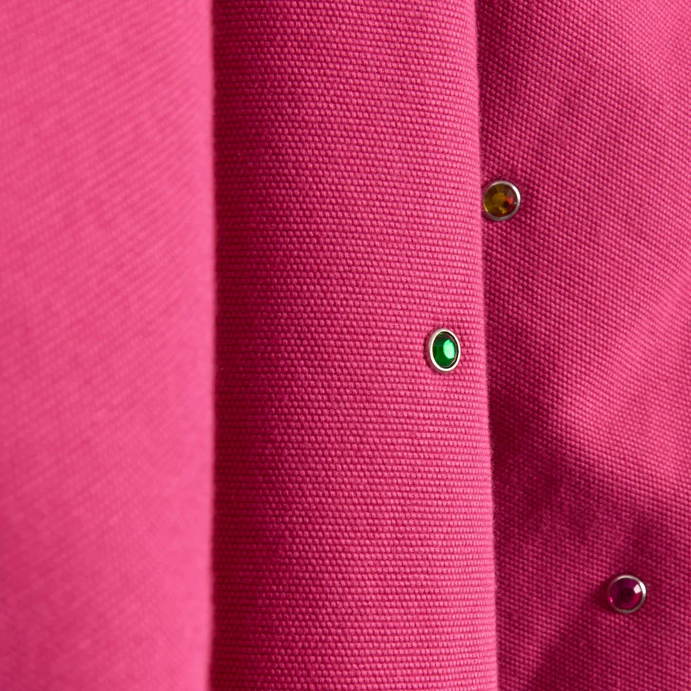 Unisex Studded Santa Fe Work Jacket 'Pink' - Image 5