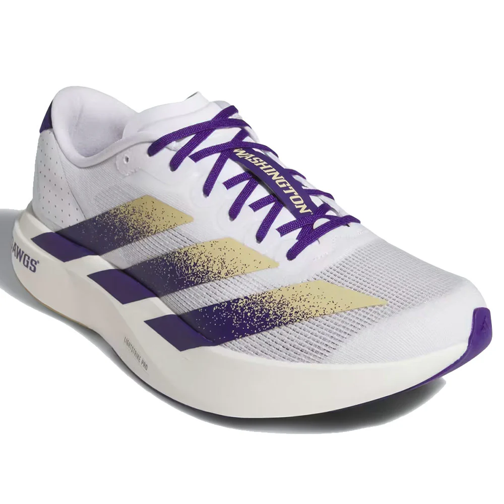 Adidas | Ncaa x University Of Washington Adizero EVO SL Shoes 'Cloud White / Team College Purple / Team Sand' - Image 3