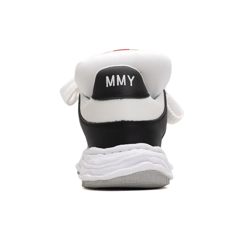 WAYNE OG Sole Leather Puffer Low-Top Sneaker 'Black / White' - Image 2