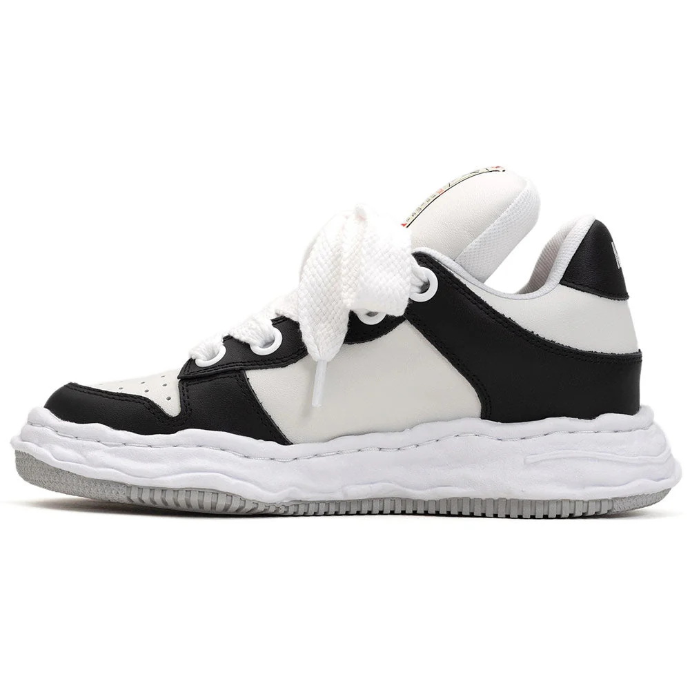 WAYNE OG Sole Leather Puffer Low-Top Sneaker 'Black / White' - Image 3