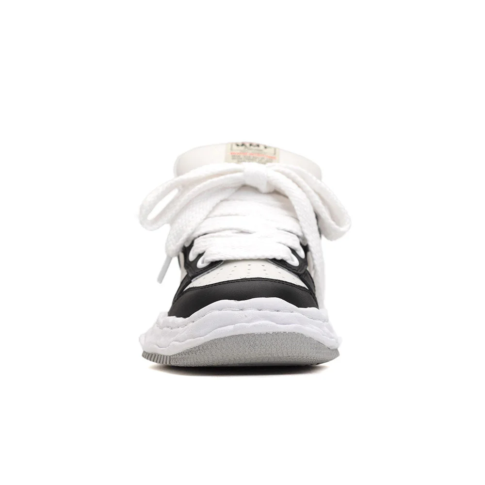WAYNE OG Sole Leather Puffer Low-Top Sneaker 'Black / White' - Image 4