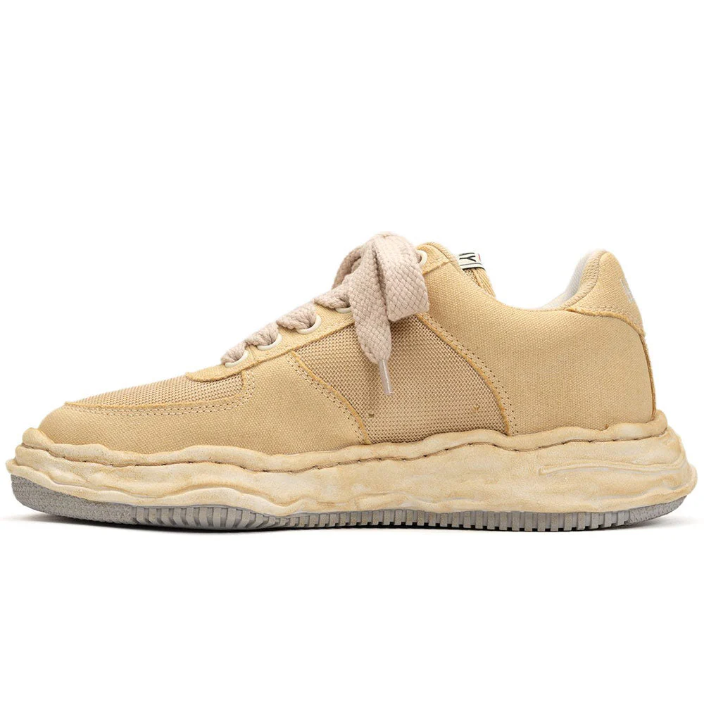 Maison MIHARA YASUHIRO | WAYNE OG Sole OD Canvas & Mesh Low-Top Sneaker 'White' - Image 3