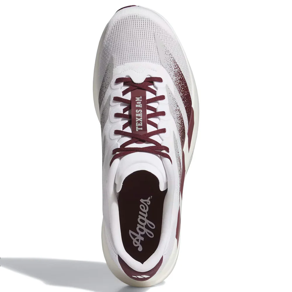 Ncaa x White Adizero EVO SL Shoes 'Cloud White / Team Maroon / Stone' - Image 2