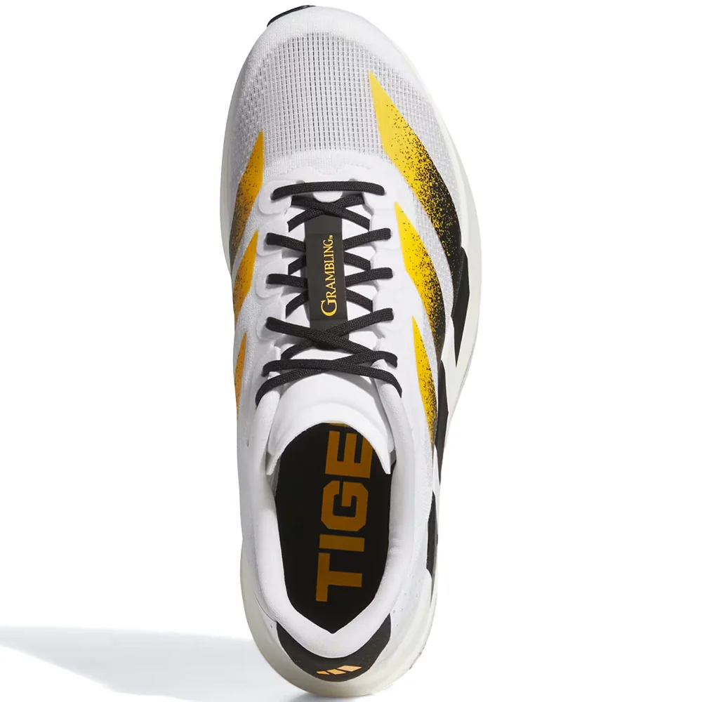 Ncaa x White Grambling ST Tigers Adizero EVO SL Shoes 'Cloud White / Core Black / Team Colleg Gold' - Image 2