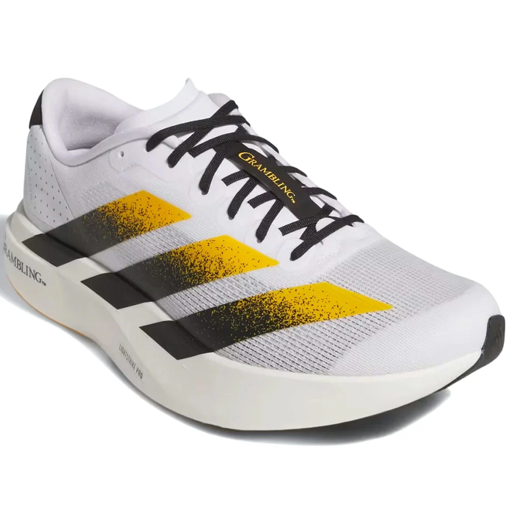 Ncaa x White Grambling ST Tigers Adizero EVO SL Shoes 'Cloud White / Core Black / Team Colleg Gold' - Image 3