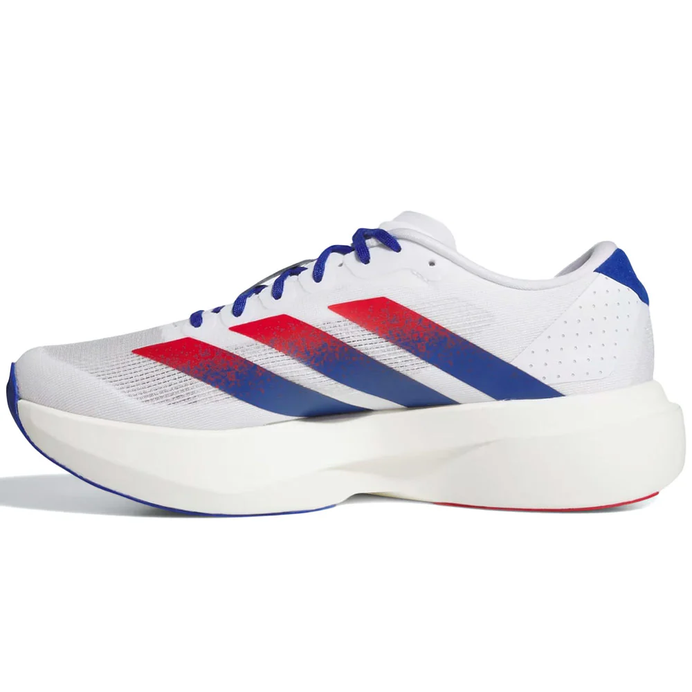 Ncaa x White Kansas Jayhawks Adizero EVO SL Shoes 'Cloud White / Collegiate Royal / Team Power Red' - Image 4
