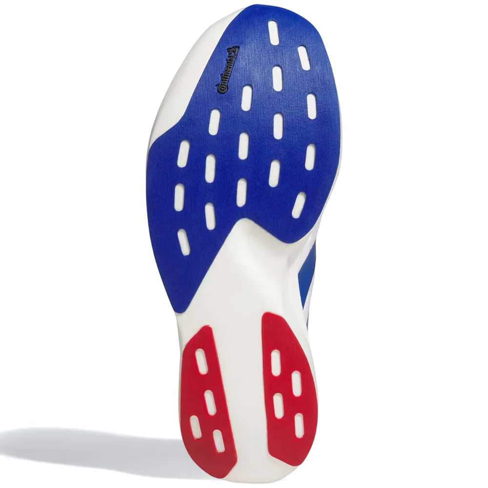 Ncaa x White Kansas Jayhawks Adizero EVO SL Shoes 'Cloud White / Collegiate Royal / Team Power Red' - Image 6