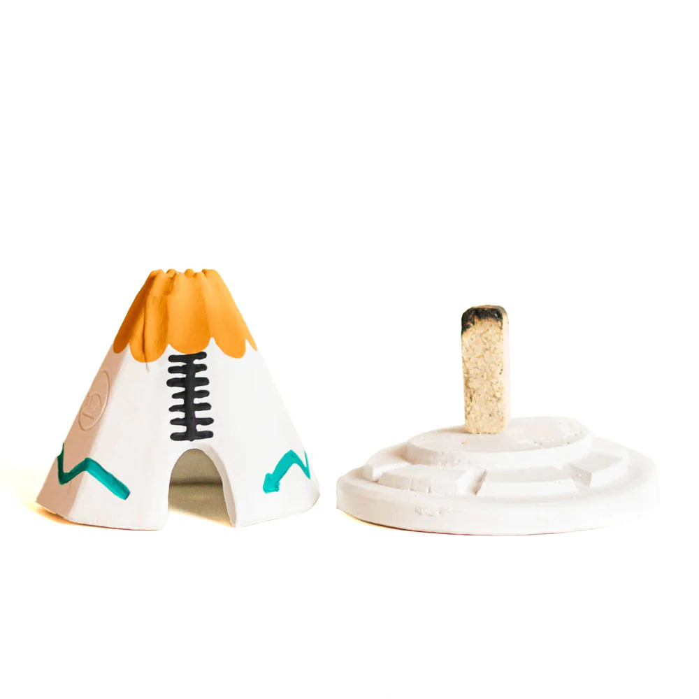 White Teepee Incense Holders - Image 3