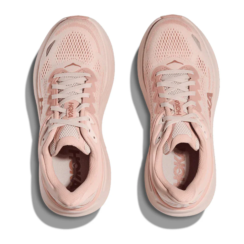 HOKA | Women's Bondi 9 Shoes 'Rose Latte / Rose Cream' - Image 3