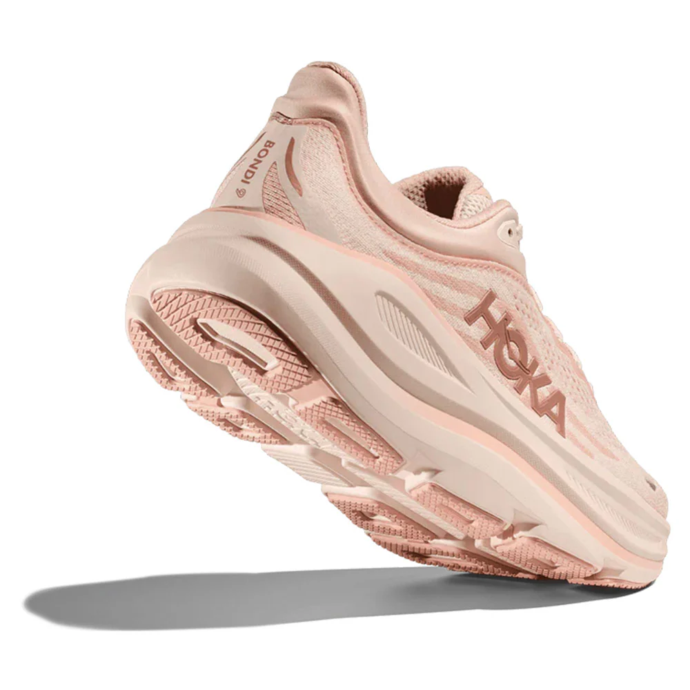 HOKA | Women's Bondi 9 Shoes 'Rose Latte / Rose Cream' - Image 4