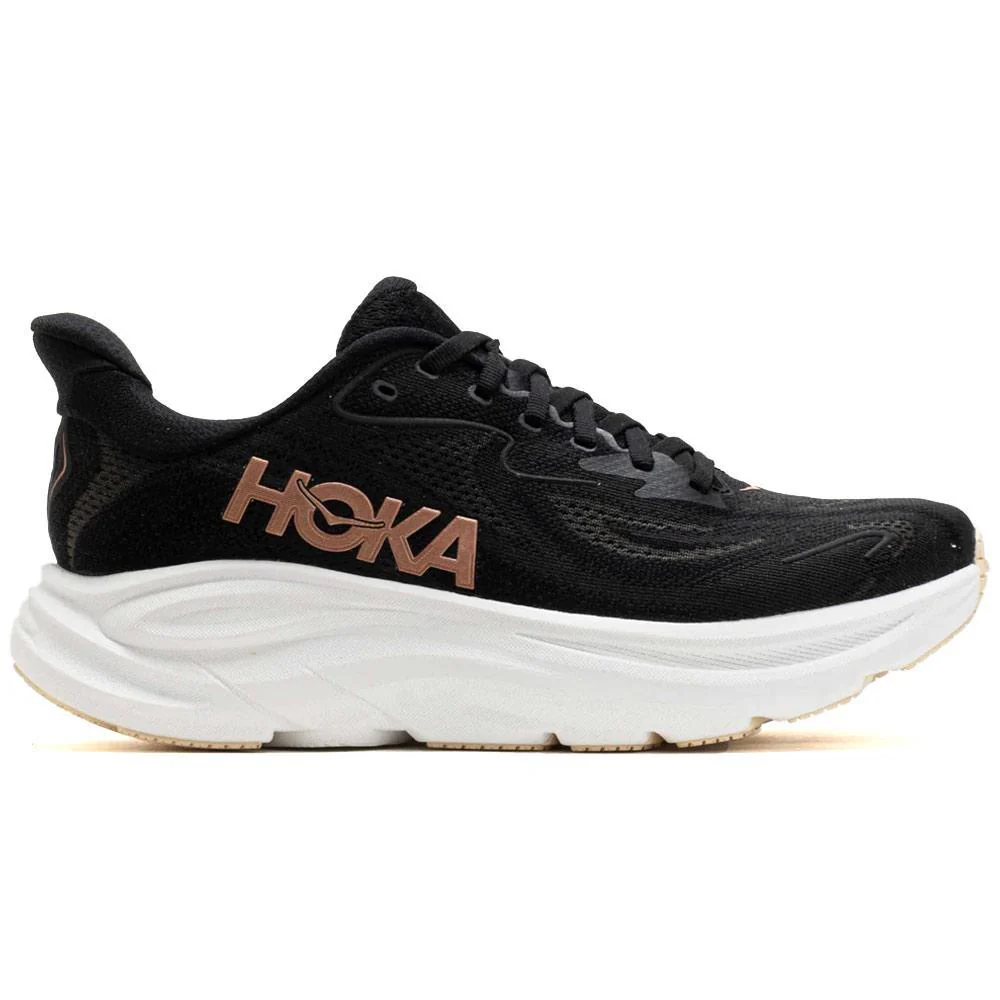 HOKA | Women's  Clifton 10 'Black / Rose Gold'