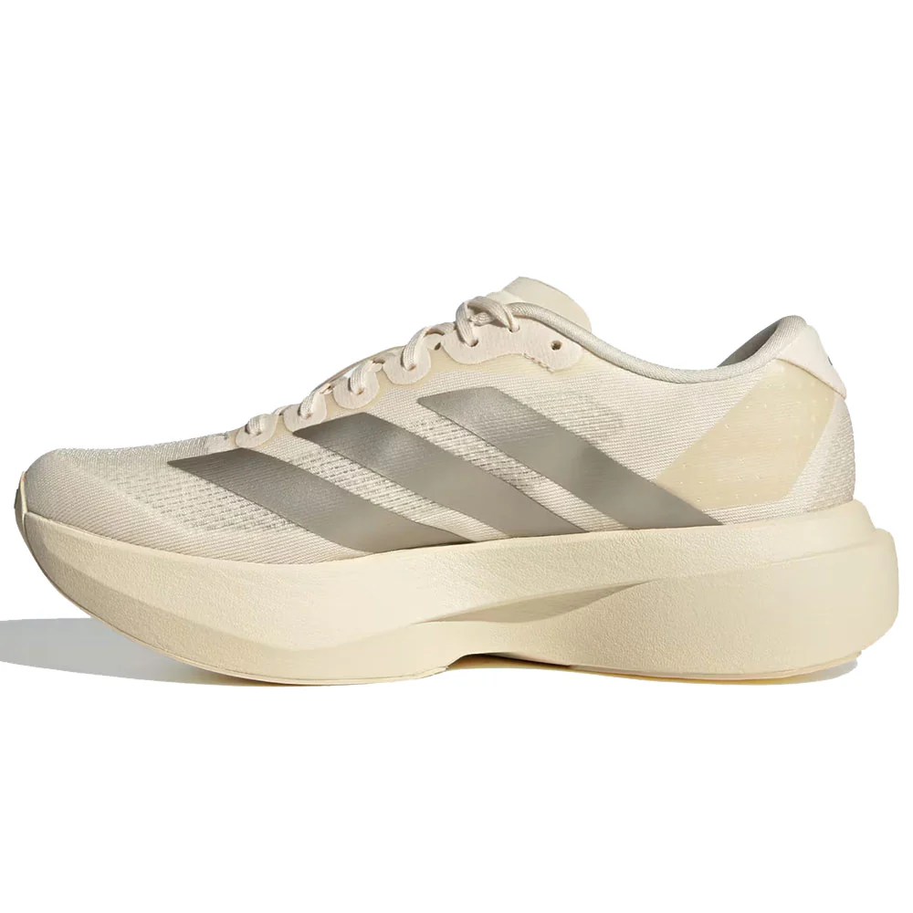 Adidas | Women's White Adizero EVO SL Shoes 'Wonder White / Cyber Metallic / Warm Vanilla' - Image 6