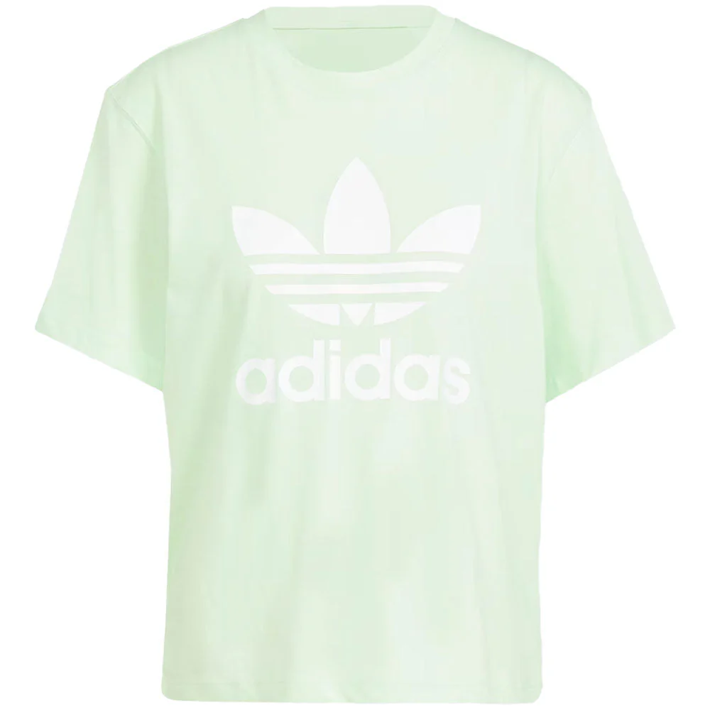 Women's Adicolor Trefoil Boxy Tee Short Sleeve 'Semi Green Spark'