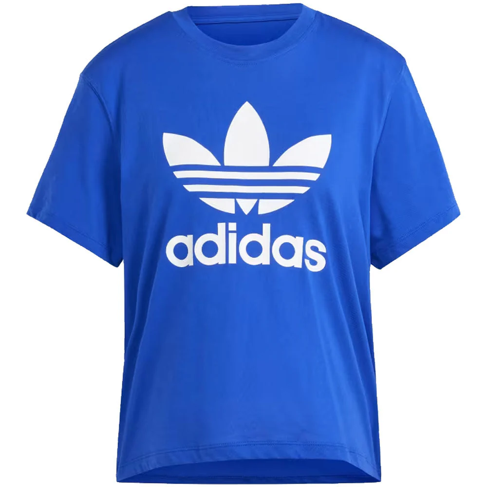 Women's Adicolor Trefoil Boxy Tee Short Sleeve 'Semi Lucid Blue'