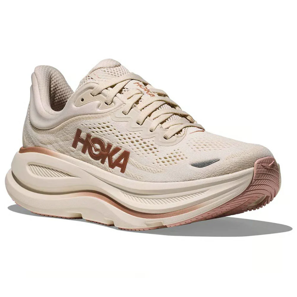 HOKA | Women's Bondi 9 'Oat Milk / Rose Gold' - Image 3