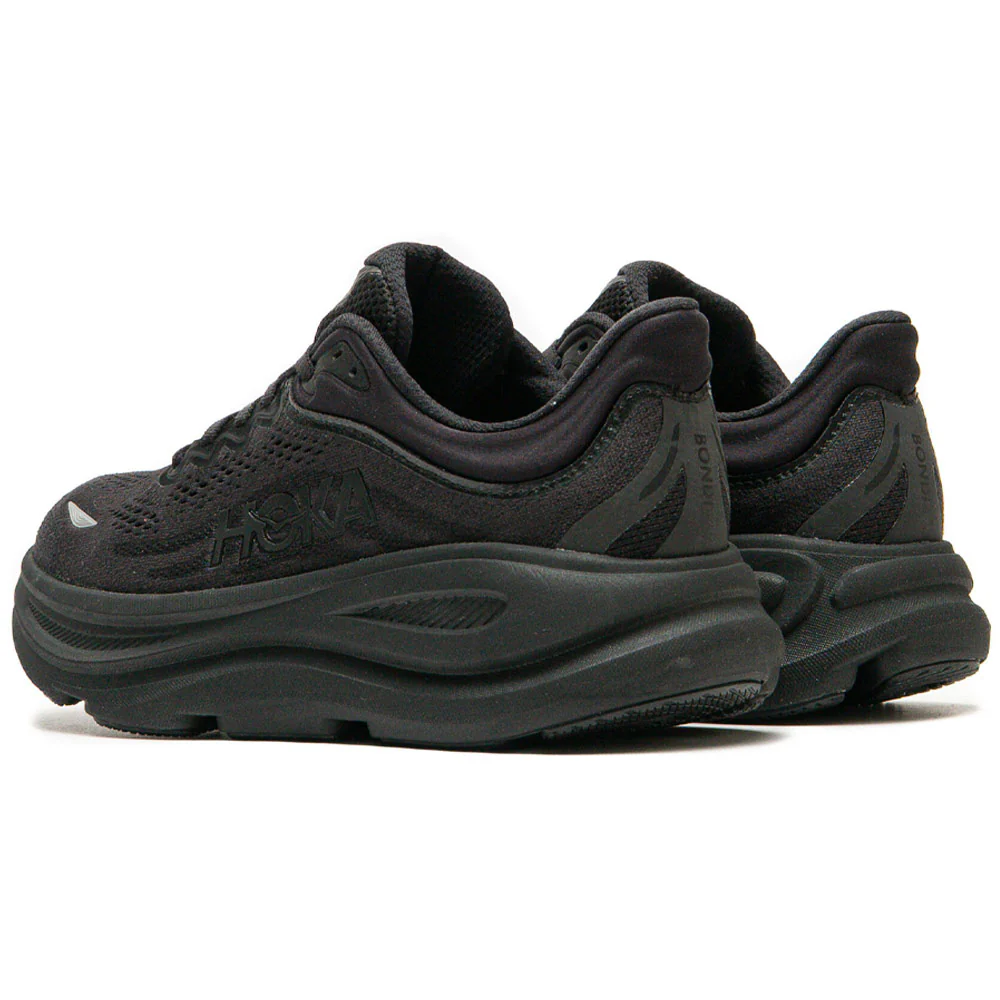 HOKA | Women's Bondi 9 Wide 'Black / Black' - Image 3