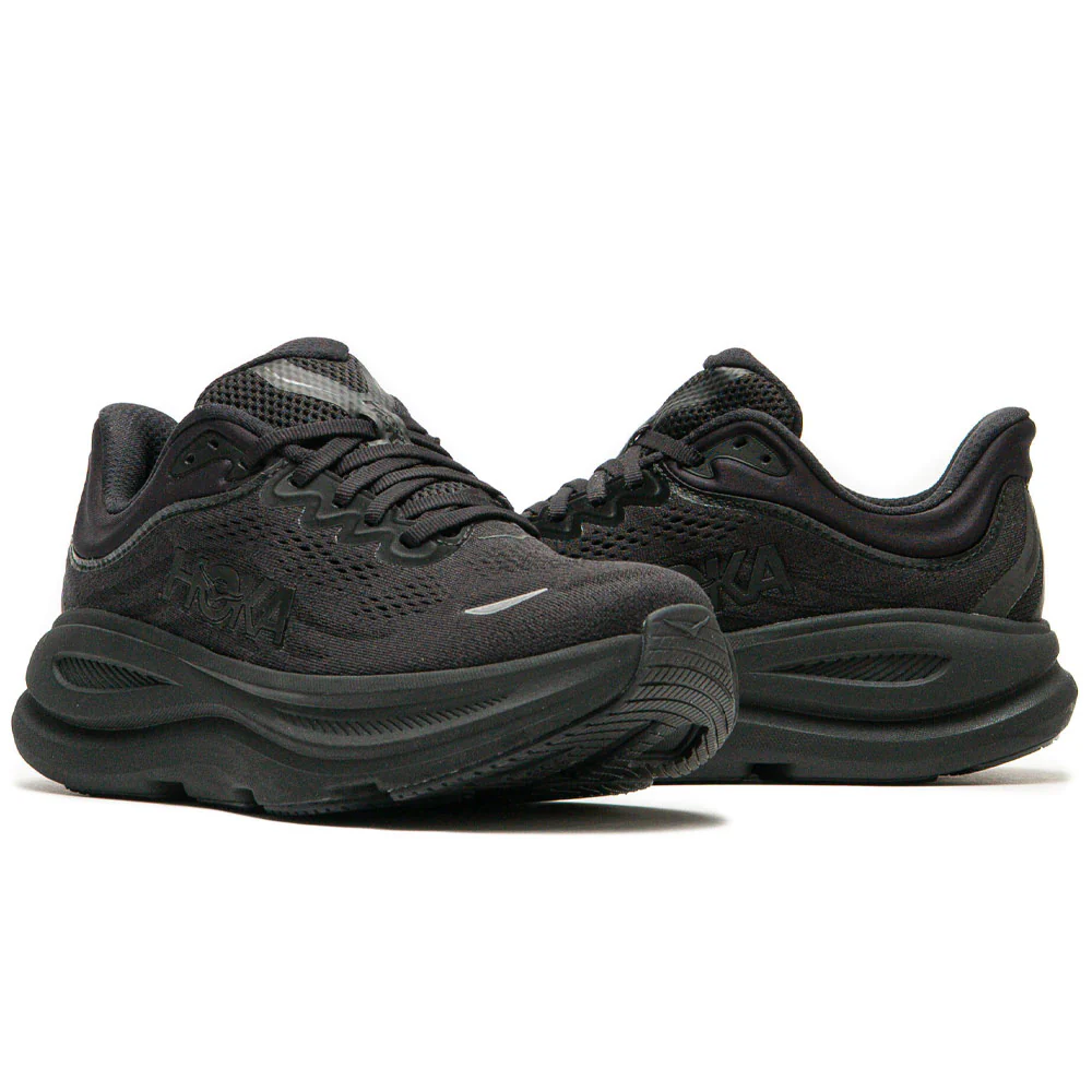HOKA | Women's Bondi 9 Wide 'Black / Black' - Image 4