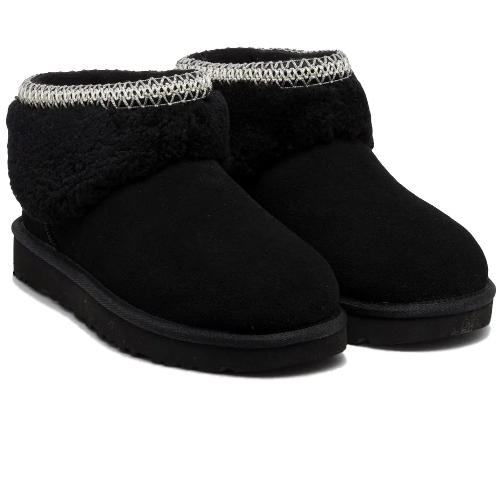 UGG | Women's Classic Ultra Mini Maxi Curly 'Black' - Image 2