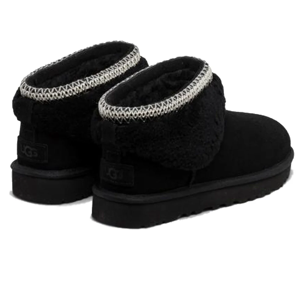 UGG | Women's Classic Ultra Mini Maxi Curly 'Black' - Image 3
