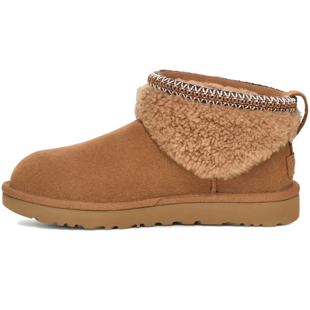 UGG | Women's Classic Ultra Mini Maxi Curly 'Chestnut' - Image 3
