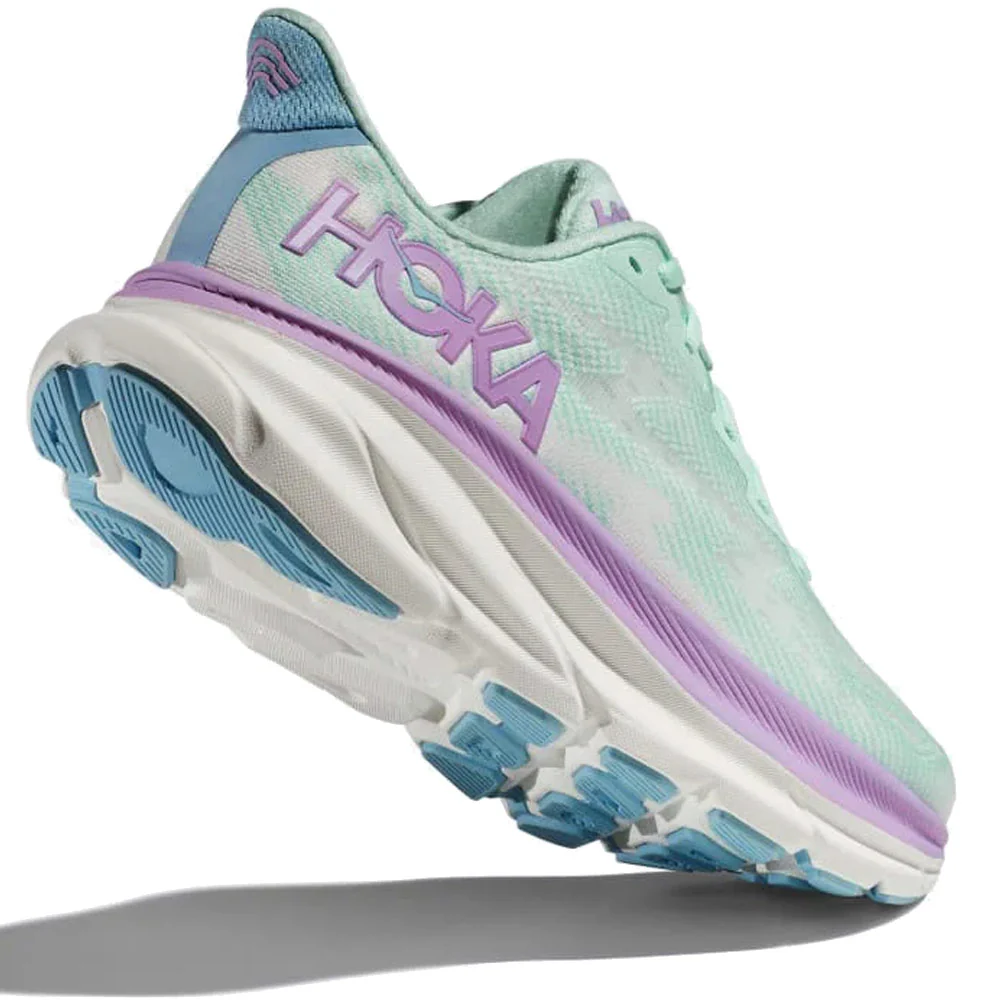 HOKA | Women's Clifton 9 Sneaker 'Sunlit Ocean / Lilac Mist' - Image 4